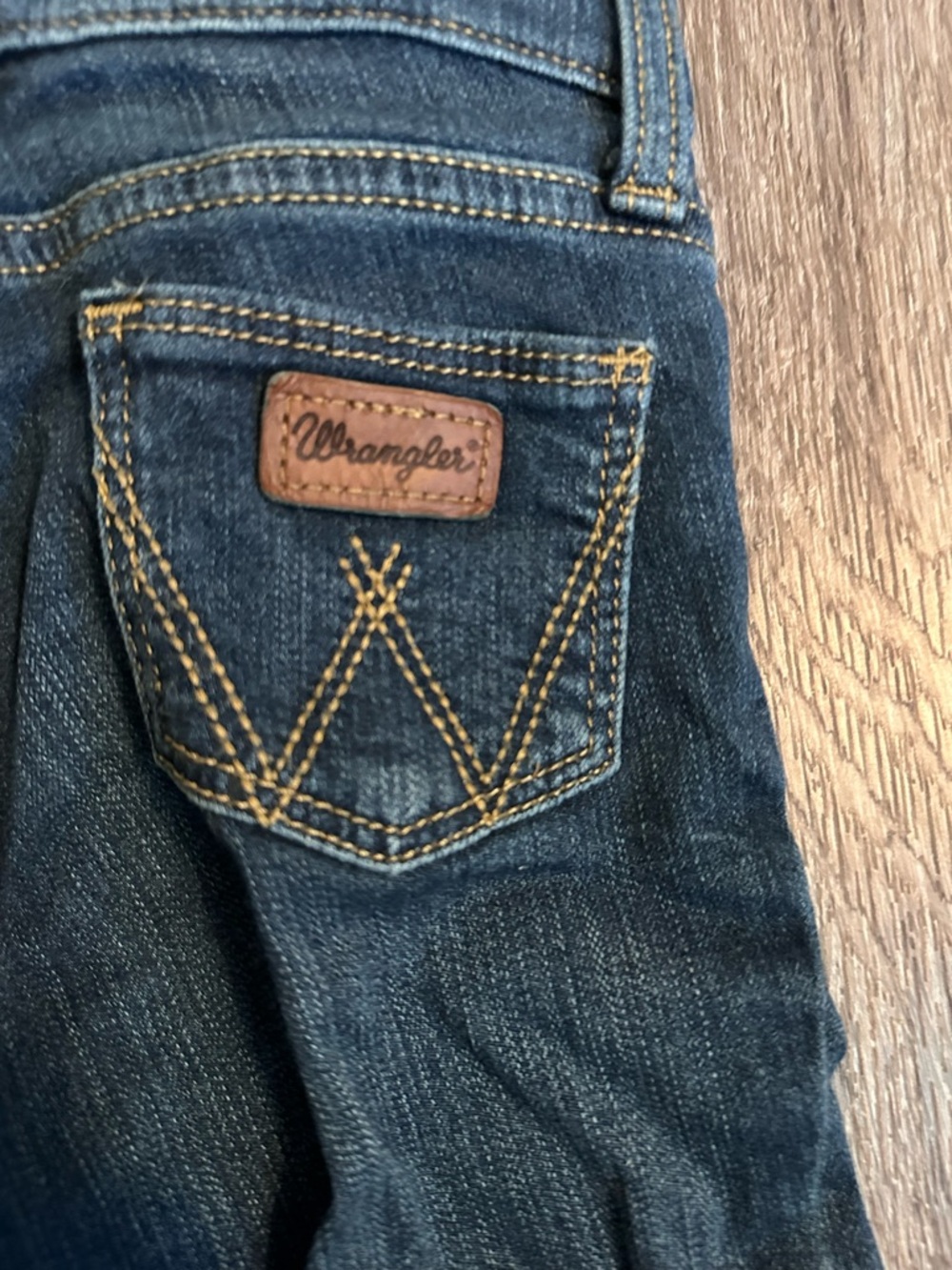 Wrangler Kids Indigo Blue Stretch Denim Jeans - Picture 3 of 3